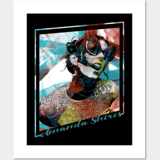 Amanda Shires-Abstract Expressionist Potrait Posters and Art